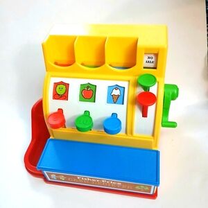 Fisher Price Mattel Cash Register Working Bell 2 Coins 2015